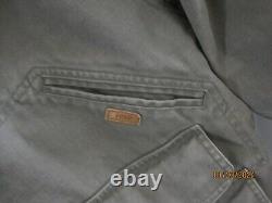 Vintage Polo Ralph Lauren reversible Canvas Hunting Jacket brown & olive SZ L-XL