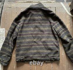 Vintage Polo Ralph lauren Zip Up sweater Patagonia type fleece Size Large (RARE)