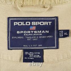 Vintage Polo Sport Jacket Mens XL Sportsmen Ralph Lauren Lobster Clasp Fireman