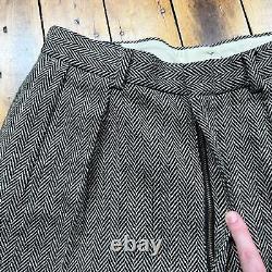 Vintage Polo Sport Ralph Lauren 32x32 80's Herringbone Wool Pants MADE IN USA