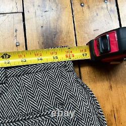 Vintage Polo Sport Ralph Lauren 32x32 80's Herringbone Wool Pants MADE IN USA