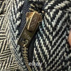 Vintage Polo Sport Ralph Lauren 32x32 80's Herringbone Wool Pants MADE IN USA