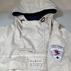 Vintage Polo Sport Ralph Lauren Anorak Jacket Sz M Yung Lean Ginseng Strip