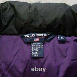 Vintage Polo Sport Ralph Lauren Big Logo Down Jacket Size M S Puffer Puffy 90s