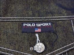 Vintage Polo Sport Ralph Lauren Denim style Jacket (XL) Rare