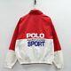 Vintage Polo Sport Ralph Lauren Light Work Jacket Size Xl Reflective White Red