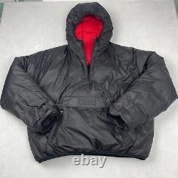 Vintage Polo Sport Ralph Lauren Puffer Jacket Mens 2XL Black Reversible Down Y2K