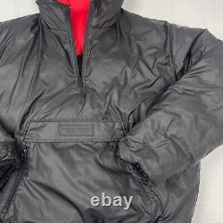 Vintage Polo Sport Ralph Lauren Puffer Jacket Mens 2XL Black Reversible Down Y2K