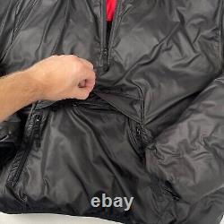 Vintage Polo Sport Ralph Lauren Puffer Jacket Mens 2XL Black Reversible Down Y2K