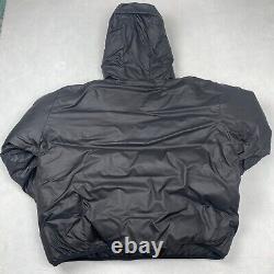 Vintage Polo Sport Ralph Lauren Puffer Jacket Mens 2XL Black Reversible Down Y2K
