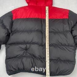 Vintage Polo Sport Ralph Lauren Puffer Jacket Mens 2XL Black Reversible Down Y2K