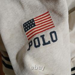 Vintage Polo Sport Ralph Lauren Stadium Usa Qtr Zip Jacket- Size L 1990s 90s