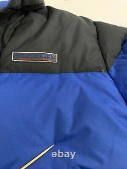 Vintage Polo Sport Ralph Lauren USA Puffer Jacket XL Black Blue Down Insulated