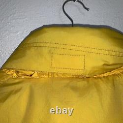Vintage Polo Sport Ralph Lauren Utility Yellow Jacket Double Zipper Sz XL