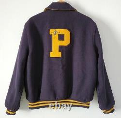Vintage Polo Sport Ralph Lauren Varsity P Wing Reversible Jacket L Rare