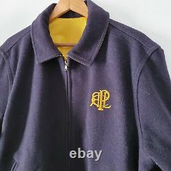 Vintage Polo Sport Ralph Lauren Varsity P Wing Reversible Jacket L Rare