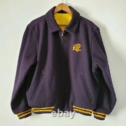 Vintage Polo Sport Ralph Lauren Varsity P Wing Reversible Jacket L Rare