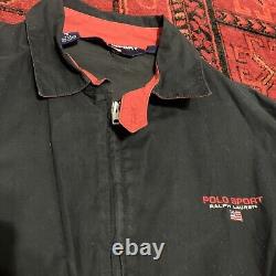 Vintage Polo Sport Ralph Lauren Windbreaker Bomber Style USA Medium