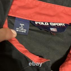 Vintage Polo Sport Ralph Lauren Windbreaker Bomber Style USA Medium