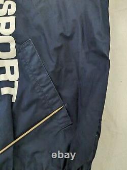 Vintage Polo Sport Ralph Lauren Windbreaker Light Jacket Size Large Yellow Blue