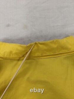 Vintage Polo Sport Ralph Lauren Windbreaker Light Jacket Size Large Yellow Blue