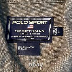 Vintage Polo Sport Sportsman Ralph Lauren Buckleback Jacket Mens L NOS Workwear