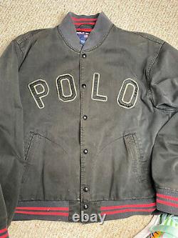 Vintage Polo Sport Tiger Varsity XL Jacket Ralph Lauren Travis Scott Kanye Rare