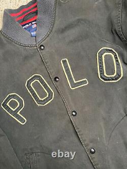 Vintage Polo Sport Tiger Varsity XL Jacket Ralph Lauren Travis Scott Kanye Rare