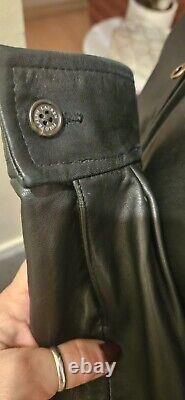 Vintage Polo by Ralph Lauren Lambskin Leather Jacket Black Men's Size XL