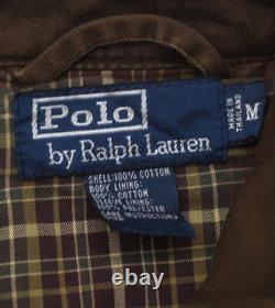 Vintage Polo by Ralph Lauren Plaid Lined Brown Harrington Jacket