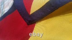 Vintage Prl Polo Ralph Lauren Cp-93 Silk Scarf Rlyc Crest Flag Sailing Yacht Ski