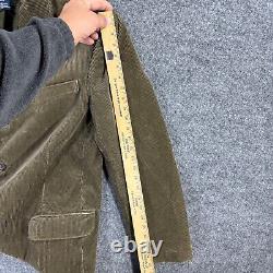 Vintage Ralph Lauren Mens Jacket Large Brown Corduroy Blazer Sport Coat Polo RL