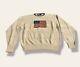 Vintage Ralph Lauren Polo 90's Hand Knit American Flag Sweater, Xl, Nos Nwt
