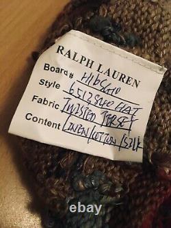 Vintage Ralph Lauren Polo Beacon Navajo Aztec Knit Beanie Indian Sportsman 1992