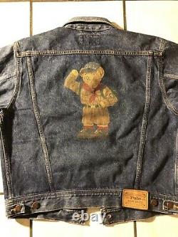 Vintage Ralph Lauren Polo Bear Denim Jacket