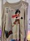Vintage Ralph Lauren Polo Bear Sweater Men's Large Beige Skiing Rl Knit Wool