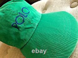 Vintage Ralph Lauren Polo Cap Hat RL Rare 1990s long bill Stadium Pwing Snow Be