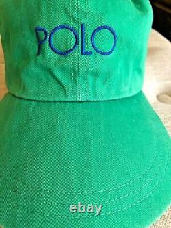 Vintage Ralph Lauren Polo Cap Hat RL Rare 1990s long bill Stadium Pwing Snow Be
