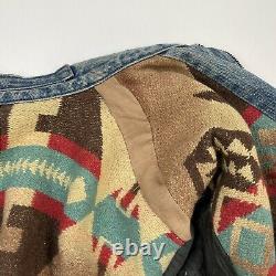 Vintage Ralph Lauren Polo Country (L) Southwestern Navajo Blanket Denim Jacket