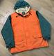 Vintage Ralph Lauren Polo Country Puffer Down Jacket Coat Sz Xl Orange Flaws