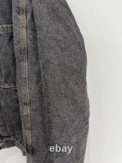 Vintage Ralph Lauren Polo Denim Jean Jacket plaid sport trucker country usa ski