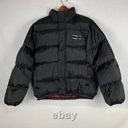 Vintage Ralph Lauren Polo Mens Parka Jacket Coat Lrg Down Black Puffer Full Zip