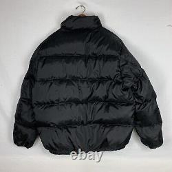 Vintage Ralph Lauren Polo Mens Parka Jacket Coat Lrg Down Black Puffer Full Zip