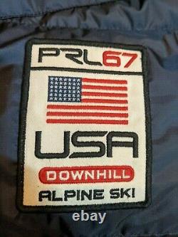 Vintage Ralph Lauren Polo PRL67 USA Downhill Alpine Ski Down Puffer Jacket XL