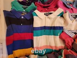 Vintage Ralph Lauren Polo Shirts Lot of 24 1990s