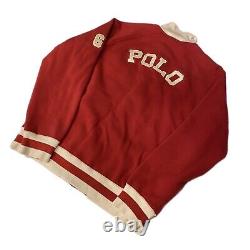 Vintage Ralph Lauren Polo Sport 67 Varsity Tigers Sweater Sweatshirt Jacket L