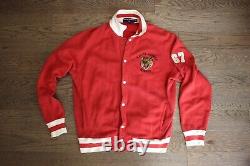 Vintage Ralph Lauren Polo Sport 67 Varsity Tigers Sweater Sweatshirt Jacket Med
