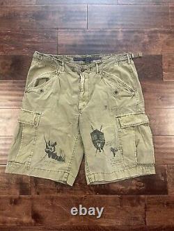 Vintage Ralph Lauren Polo Sport Africa Safari P Wing Stadium Ski Snow USA Sz 36