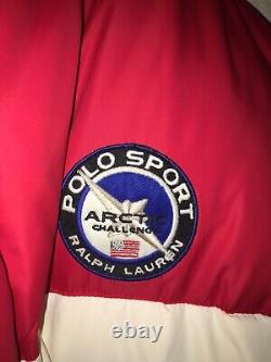 Vintage Ralph Lauren Polo Sport Arctic Challenge Puffer Jacket Size Large