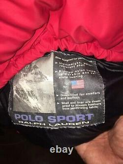 Vintage Ralph Lauren Polo Sport Arctic Challenge Puffer Jacket Size Large
